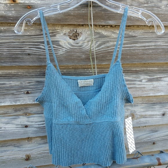 Urban Outfitters Tops - 🆕Urban Outfitter Full Tilt Rib Knit Blue Cami Top